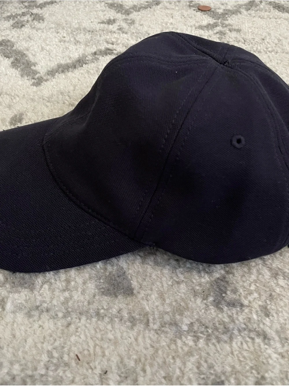 Lacoste Navy Blue Baseball Cap with Green Crocodile Logo